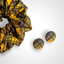 Load image into Gallery viewer, Mustard Tartan Earrings