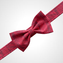 Load image into Gallery viewer, Cranberry Cable Bow Tie