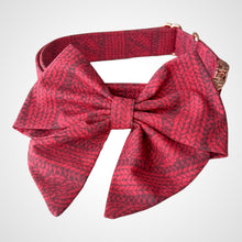 Load image into Gallery viewer, Cranberry Cable Sailors Bow