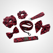 Load image into Gallery viewer, Red Plaid Sailors Bow
