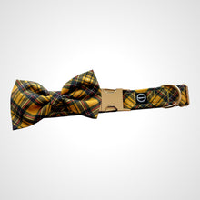 Load image into Gallery viewer, Mustard Tartan Bow Tie