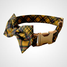 Load image into Gallery viewer, Mustard Tartan Bow Tie
