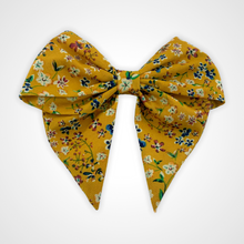 Load image into Gallery viewer, Mustard Floral Sailors Bow
