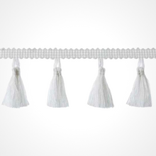 Load image into Gallery viewer, White tassel trim - bandana add on
