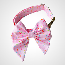 Load image into Gallery viewer, Pink Sprinkles Sailors Bow