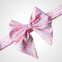 Load image into Gallery viewer, Pink Sprinkles Sailors Bow