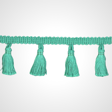 Load image into Gallery viewer, Aqua tassel trim - bandana add on