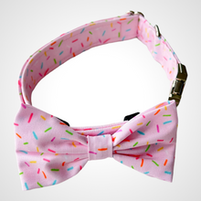 Load image into Gallery viewer, Pink Sprinkles Bow Tie
