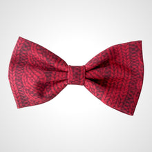 Load image into Gallery viewer, Cranberry Cable Bow Tie
