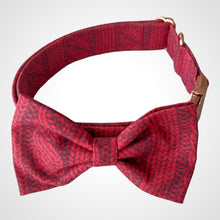 Load image into Gallery viewer, Cranberry Cable Bow Tie
