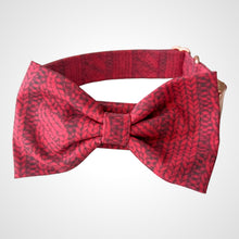 Load image into Gallery viewer, Cranberry Cable Bow Tie
