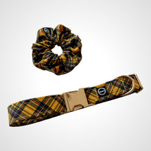 Load image into Gallery viewer, Mustard Tartan Scrunchie
