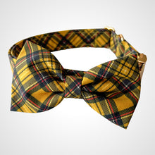 Load image into Gallery viewer, Mustard Tartan Bow Tie
