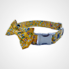 Load image into Gallery viewer, Mustard Floral Bow Tie

