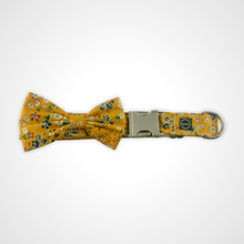 Load image into Gallery viewer, Mustard Floral Bow Tie
