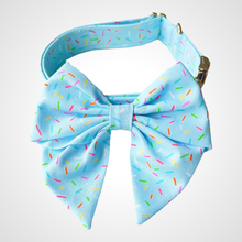 Load image into Gallery viewer, Blue Sprinkles Sailors Bow
