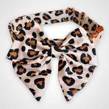 Load image into Gallery viewer, Blush Leopard Sailors Bow
