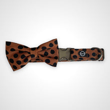 Load image into Gallery viewer, Cocoa Dot Bow Tie
