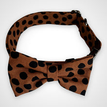 Load image into Gallery viewer, Cocoa Dot Bow Tie

