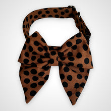 Load image into Gallery viewer, Cocoa Dot Sailors Bow
