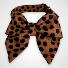 Load image into Gallery viewer, Cocoa Dot Sailors Bow
