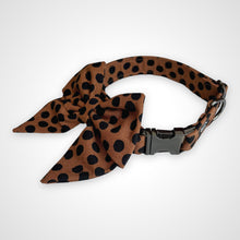 Load image into Gallery viewer, Cocoa Dot Sailors Bow
